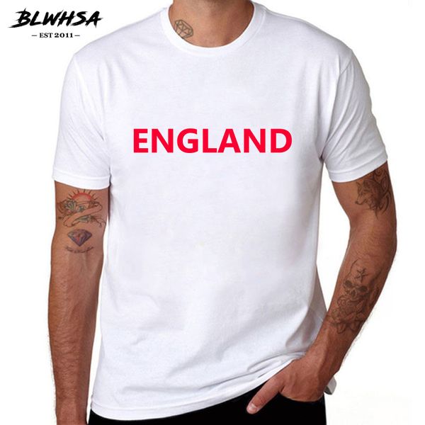 

sport blwhsa england letters print t shirts men casual short sleeve 100% cotton summer t-shirt fashion england tees