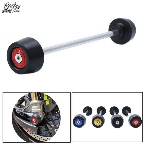 

motorcycle front axle fork wheel protector crash slider pad for 696 795 796 797 821 1100 evo s4r