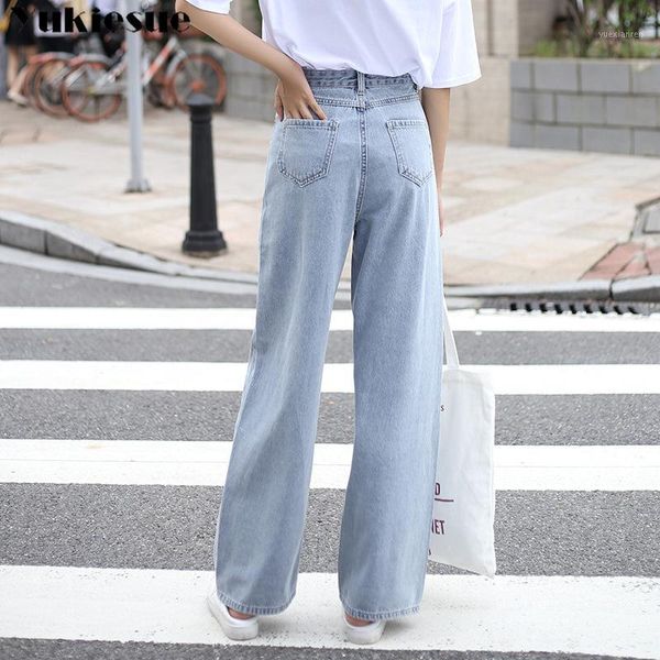 

vintage high waisted jeans woman wide leg denim pants woman's jeans for women ripped boyfriend women's plus size blue1, Blue