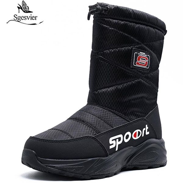 

sgesvier size 41 2020 новое прибытие сохранить тепло снег ботинки женщин ботинки хлопка густой мех платформы сапоги женские зимние теленка с, Black