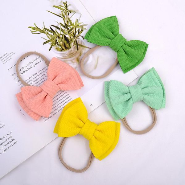 

20pcs/lot baby headband bow hair band infant double cornament grain headband girl hairband fabric diy turban newborn accessories q jllvsa