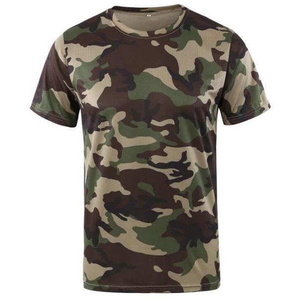 

men camouflage hiking t-shirts quick drying breathable short sleeve tactical ourdoor hunting t shirt, Gray;blue