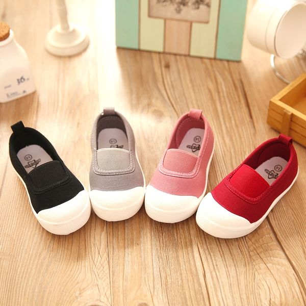 

children sneakers spring and autumn children's canvas shoes boys and girls baby shoes kids shoes t200709, Black;red