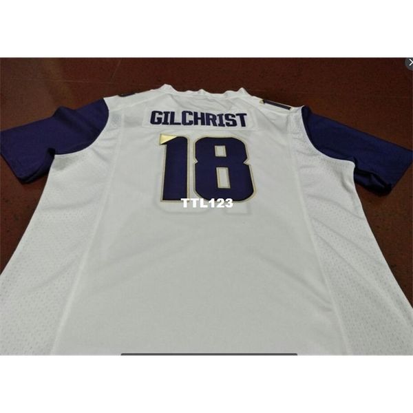 

121 #18 isaiah gilchrist black white or purple washingtonn huskies alumni college jersey or custom any name or number jersey