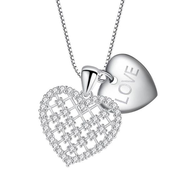 

chokers simple letters mum love necklace women crystal heart mesh pendant friend couple lover gifts jewelry, Golden;silver