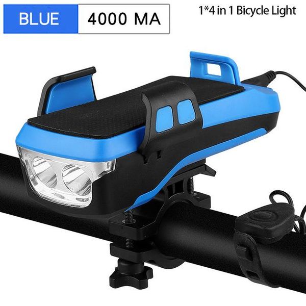 

2020 new 4in1 with usb charger multifunction bike front light flashlight bike phone holder power bank bicycle phone stand holder wmtnup