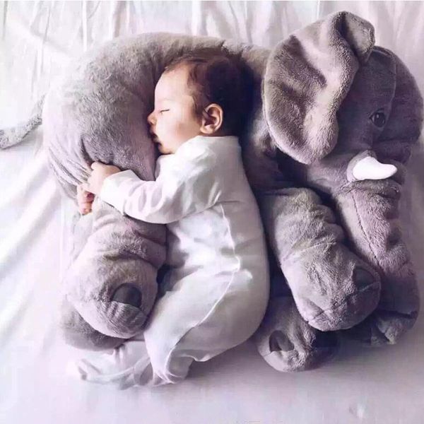 

40cm/60cm/80cm plush elephant doll toy kids sleeping back cushion cute stuffed elephant baby accompany doll christmas gift 201012
