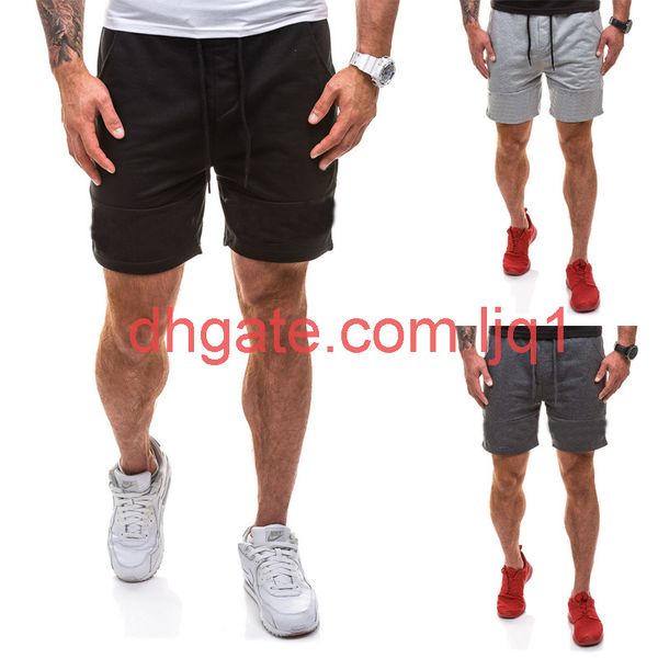 

muscle summer sports shorts thin special, Black