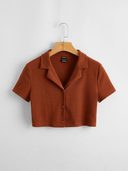 

single breasted notched collar tee 83rv#, White