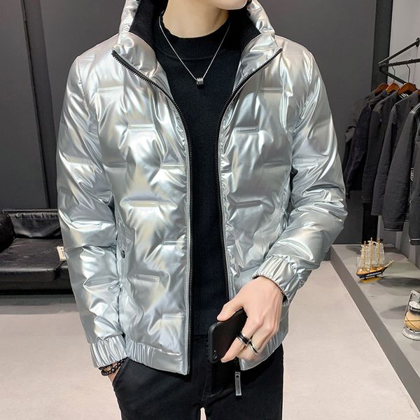 

polyester 98% other 2% warm jacket light down men's fashion s011-p100, Black