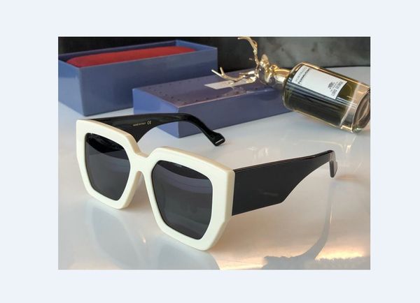 

popular 0630s sunglasses women designer square summer style rectangle full frame uv protection come with case 0630, White;black