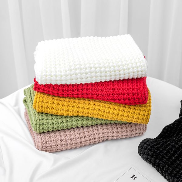 

шерстяной вязаный шарф женщин зима 2020 новый универсальный длинный сплошной цвет утолщенной защиты шеи воротник для тепла, Blue;gray