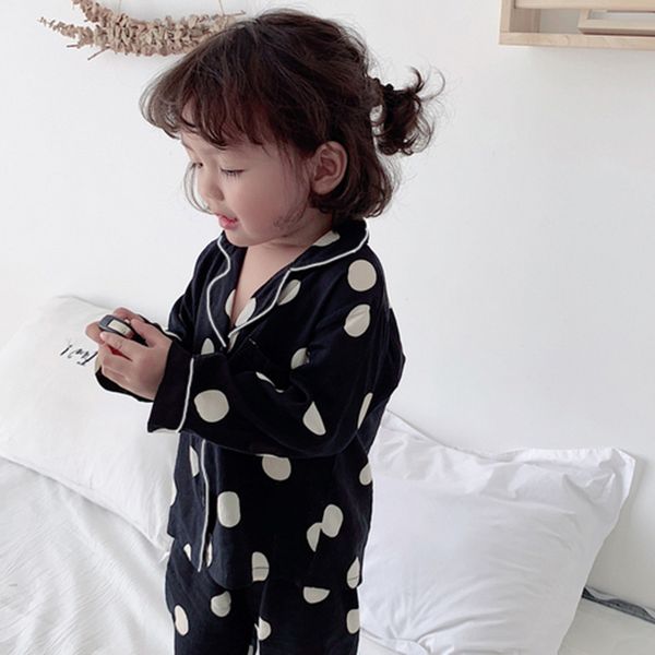 

girls pajamas 2020 spring long sleeve children's sleepwear set silk pajamas suit boys pyjamas sets for kids tracksuit set, Blue;red