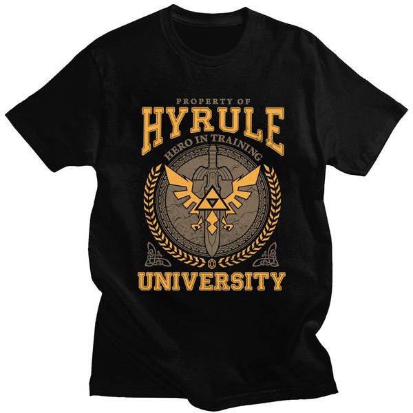 

grunge hyrule university men's the legend of zelda funny tee short sleeve pure tshirt merch sport hooded sweatshirt hoodie men t shirt