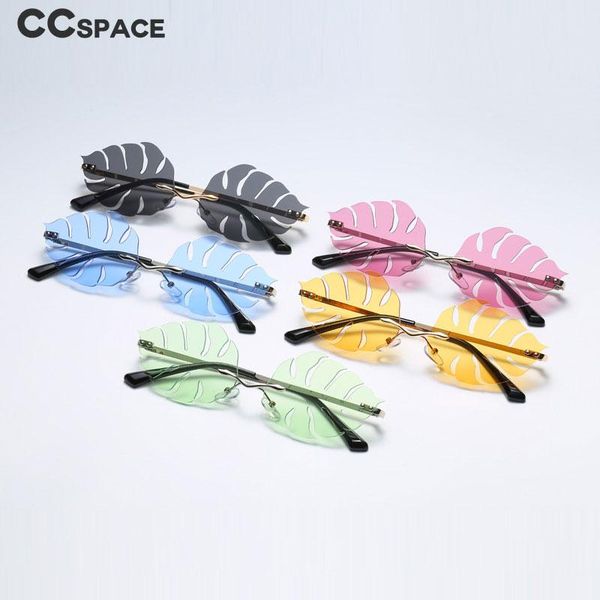 

49118 rimless листья полые солнцезащитные очки мужчины женщины моды оттенки uv400 vintage очки 49118 rimless goedkoop bbykqo alice_bag