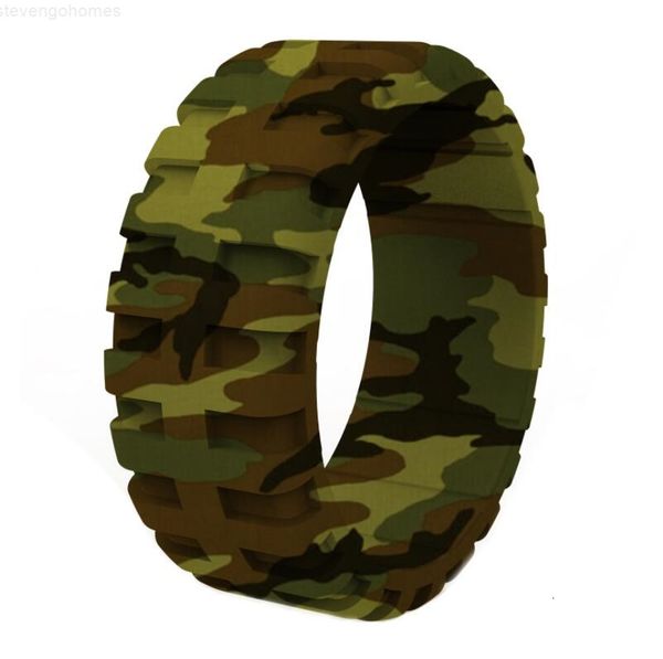 

bands9.0mm wide premium silicone wedding rubber tyre ring flexible skin safe comfortable, Slivery;golden