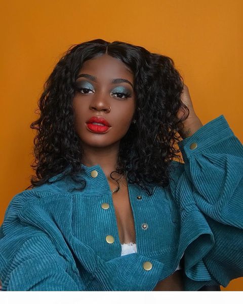 

full lace wigs natural color super wave human hair wig lace front wig loose wave brazilian hair full lace wigs for black women, Black;brown