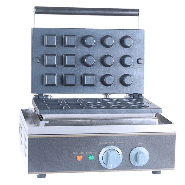 

bread makers non-stick 110v 220v 15 pcs mini egg tart machine round pastry tartlet pie shell maker iron ice cream