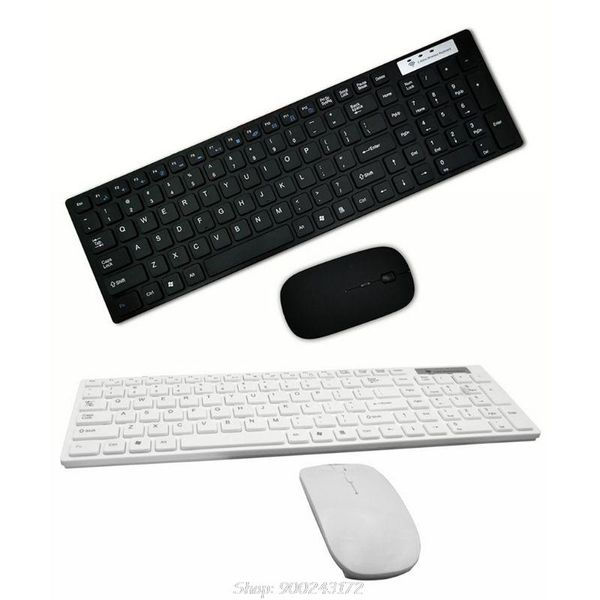 

universal silent ultra-thin 2.4g wireless keyboard and mouse set for lappc computer o16 20 dropship