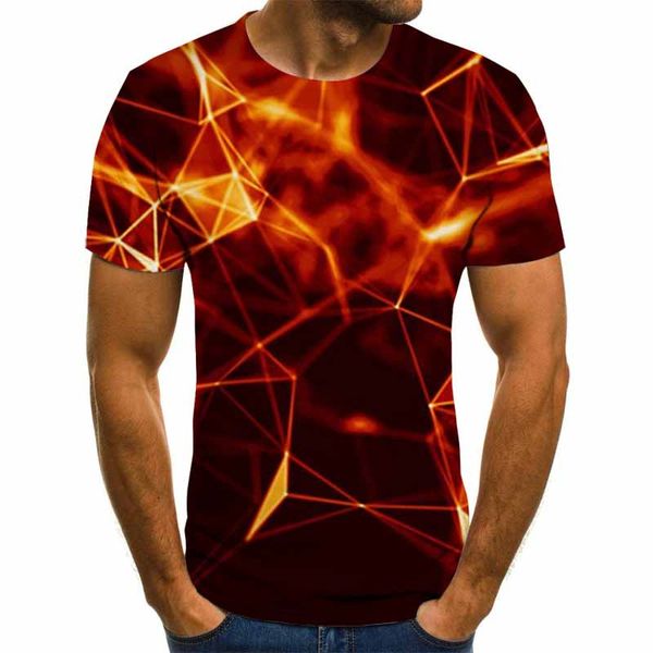 

new flame alarm clock printed cartoon summer 3d print shirts harajuku aesthetic plus size men clothing