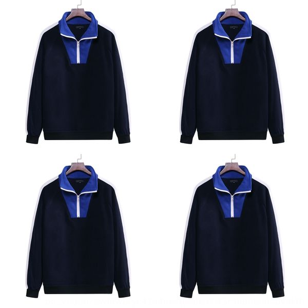 

нью-пуловер sweatercoat sweaterstyle высокий воротник мужской случайные свитер пальто европейский пуловеры сплайсинга мужской свитер осенью, Black