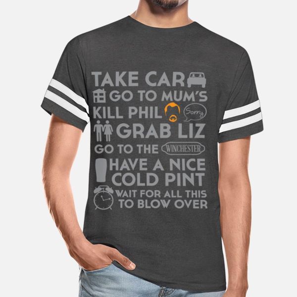 

shaun of dead to do list t shirt юмор kawaii горячая продаже tracksuit толстовка толстовка