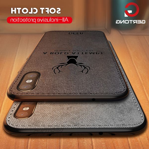 

fabric cloth texture soft phone case for iphone xs max xr 6s 7 8 6 plus shockproof cover non-slip shell protective cases capa