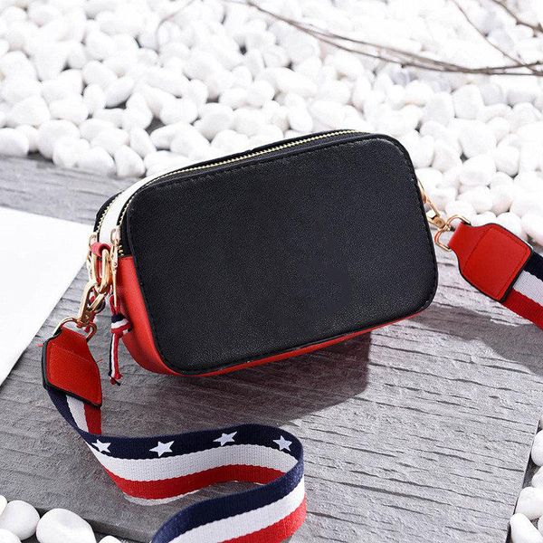 

Shoulder Bags Women Crossbody Bags Female Flap Package Girls Messenger Bag PU Leather Camera Package Hit Color Shoulder Bags