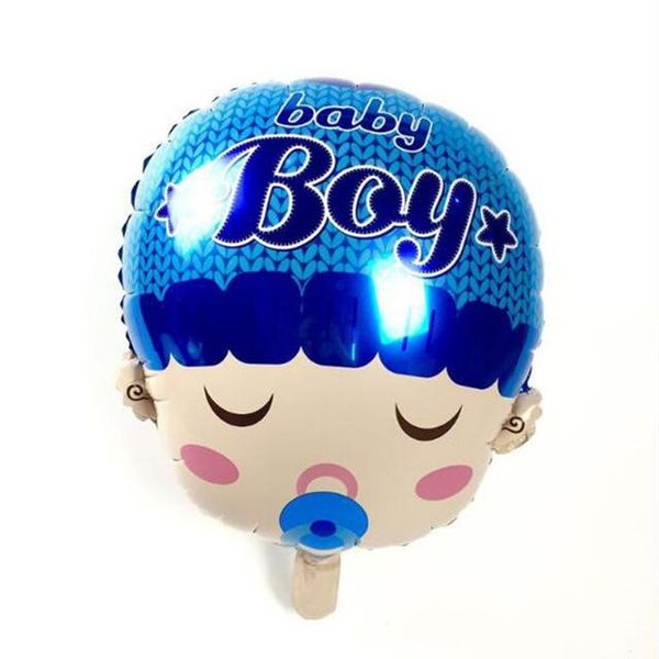 

1pcs cute baby shower foil balloons baby boy girl air balloons for 1st birthday party decorations kids toy blue pink baloon toy wmtrmo