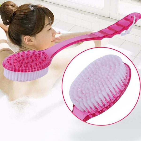 

sportsmove bath brushes, sponges & scrubbers ultra soft bristle shower brush with long handle scrubber skin body massage spa back rubbing to