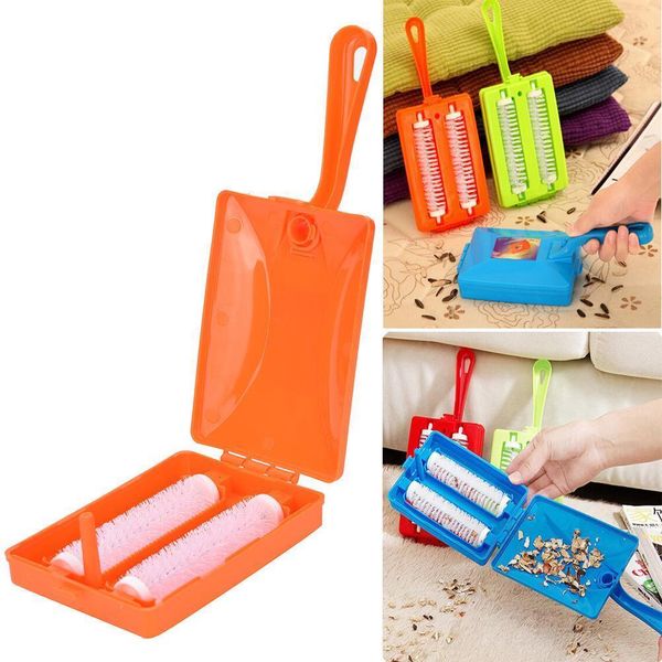

2 brushes heads handheld carpet table sweeper crumb brush cleaner roller tool for home cleaning brushes 1pcs random h wmtpve