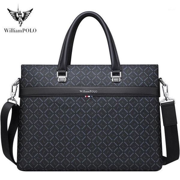 

briefcases williampolo briefcase men's handbags business casual shoulder messenger bags computer pl2030601