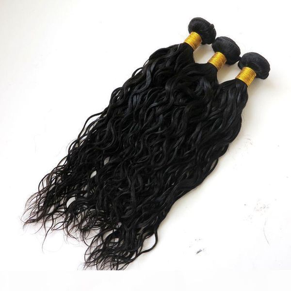 

brazilian virgin hair weaves human hair wefts natural wave bundles unprocessed peruvian indian malaysian mongolian human hair extensions, Black