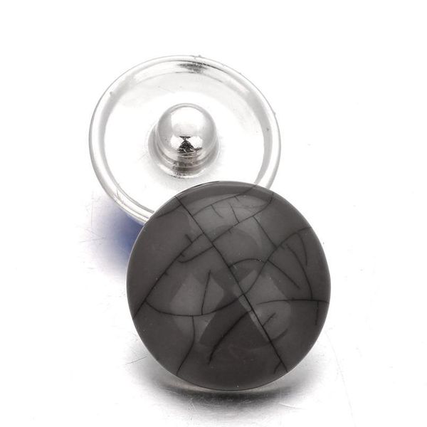 

10pcs/lot random deliver resin snap stone bohemian 18mm metal snap button watches women jewelry one d bbyjpy