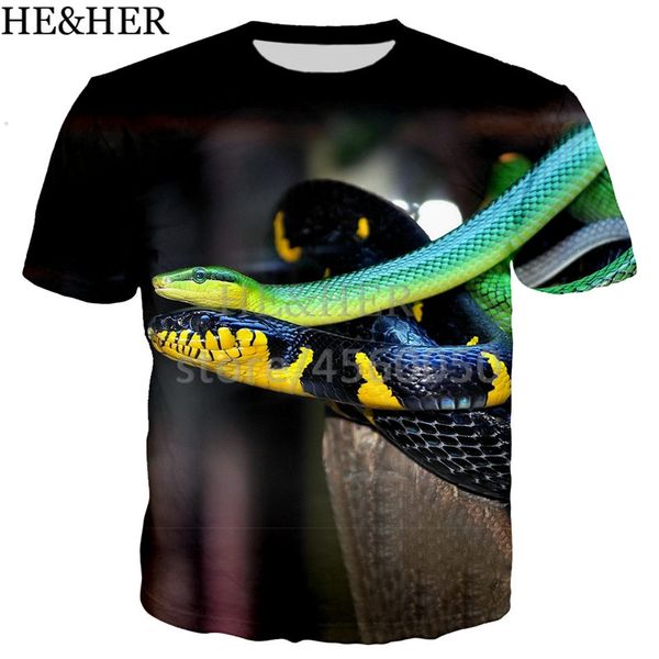 

new animal serpent 3d print shirts graphic graphic graphic men clothing