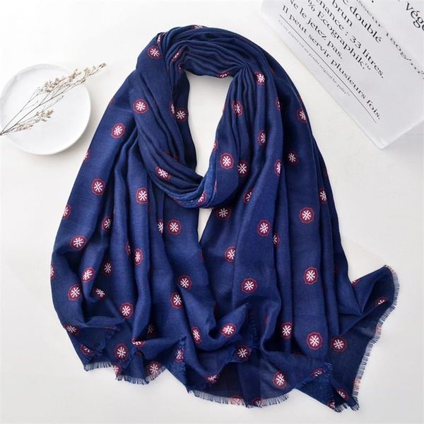 

ladies spain fashion small broken floral fringe viscose shawl scarf autumn wrap headband bufandas muslim hijab sjaal 180*90cm, Blue;gray