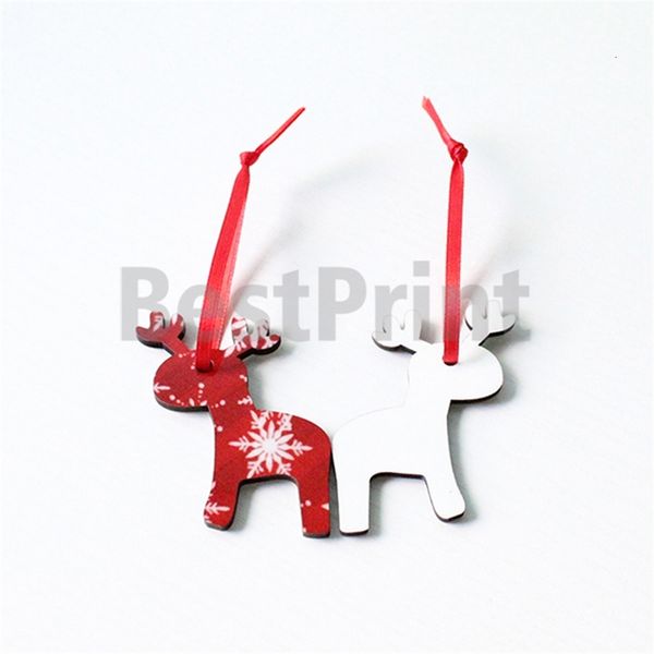 

sided 3mm thick mdf blank sublimation christmas double ornament