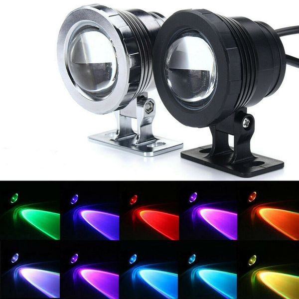 

black silver shell 10w 15w waterproof rgb led flood light underwater outdoor garden spotlight lamp 85-265v dc/ac 12v