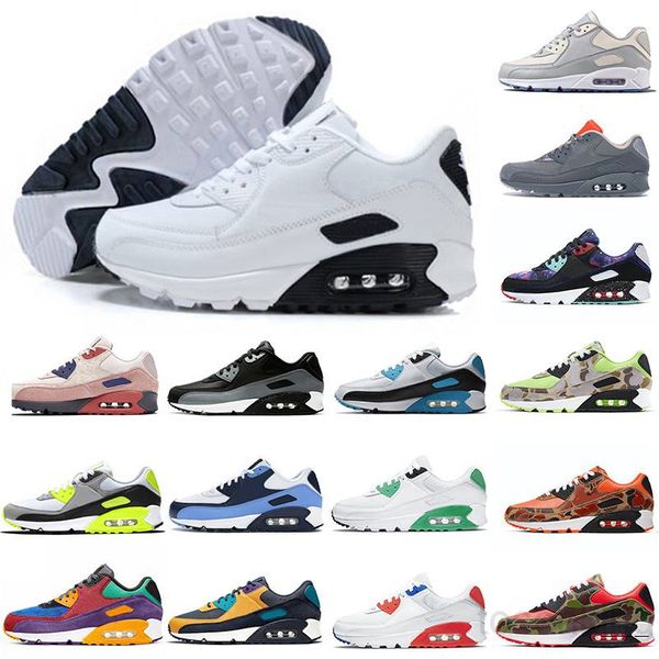 

men women 90s casual shoes triple black white pink blue grey black croc infrared mens fashion trainers outdoor sport sneaker 36-45 ah6g