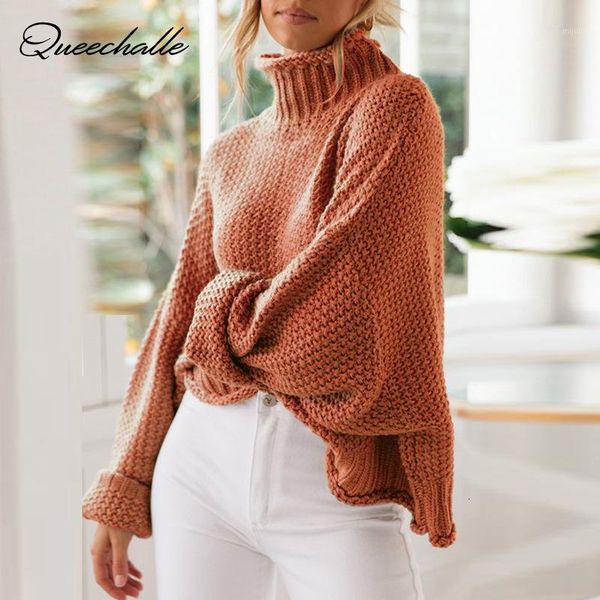 

autumn winter turtleneck knitted sweater women plus size pullovers female sweater pullover women loose sweaters oversize 3xl1, White;black