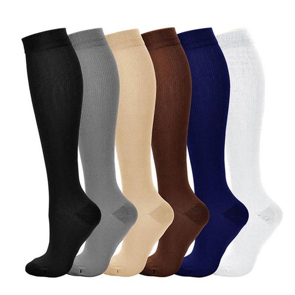 

socks & hosiery solid color man long varicose vein leg relief pain knee pressure compression stockings thin high nylon, Black;white
