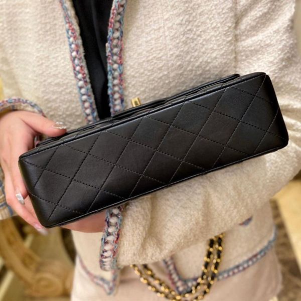 

women's luxury designer high diamond lattice shoulder bag chain flap crossbody bag handbag office daily fashion double buckle