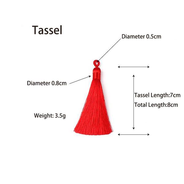

2pcs silk tassel fringe hanging ring tassel trim pendant diy craft earring jewelry making garments curtains sewing accessories h jlltgg