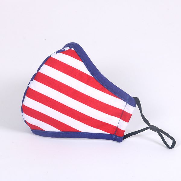 

masks stockus washable cotton face reusable breathable american flag printed dustproof designer mask