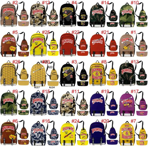 

26styles backwoods фиолетовый синий ziplock рюкзак backwoods фиолетовый синий ziplock сумки 3pcsset jllbic hairjersey