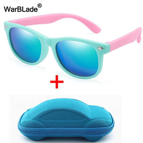 

warblade new polarized kids sunglasses children sun silicone safety boys girls glasses baby gift uv400 eyewear with boxe