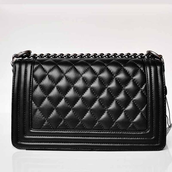 

new square grid bag luxury one shoulder slant cross handbag soft women's bag