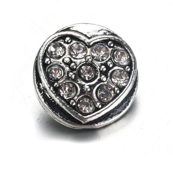 

10pcs lot boom life snap jewelry crystal heart metal 12mm snap buttons fit diy oem snap bracelets for women 9816 h bbyoww
