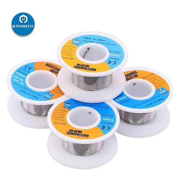 

mechanic rosin core solder wire 55g sn63% pb37% 0.3/0.4/0.5/0.6/0.8mm low melting point welding tin wire welding tools