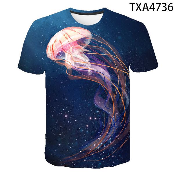 

new jelly fish boy girl cool 3d print shirts aesthetic kawaii hentai men clothing